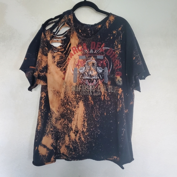 The Outlawed Brand Tops - Los Mafiosos car club shredded xl